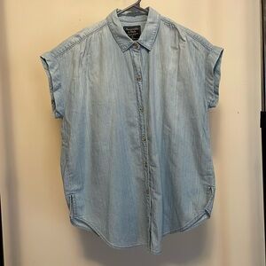A&F Button Down Light Wash Top